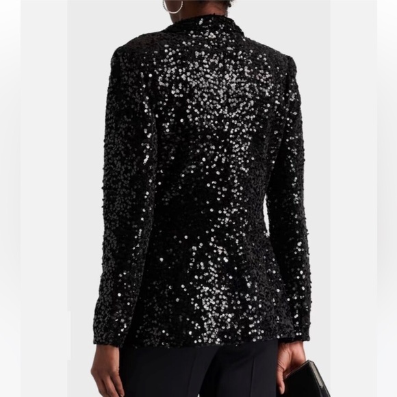 Philosophy Black Sequin Blazer Jacket Size Small NWT - Picture 3 of 15